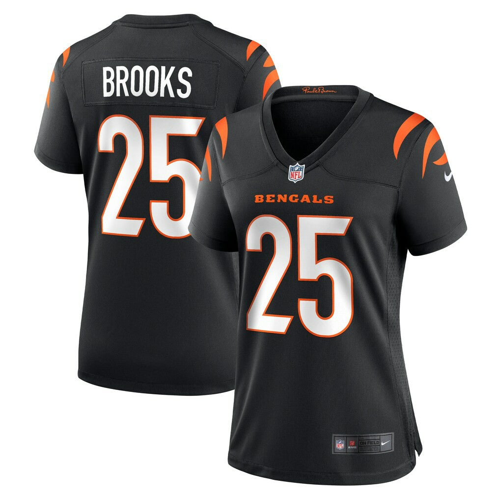 Tahj Brooks Cincinnati Bengals Women's Team Game Jersey - Black - Nike