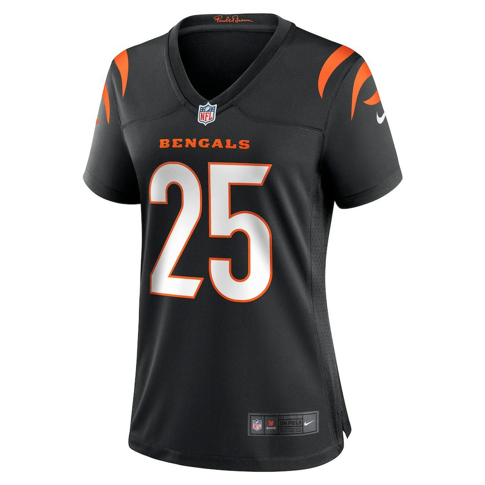 Tahj Brooks Cincinnati Bengals Women's Team Game Jersey - Black - Nike