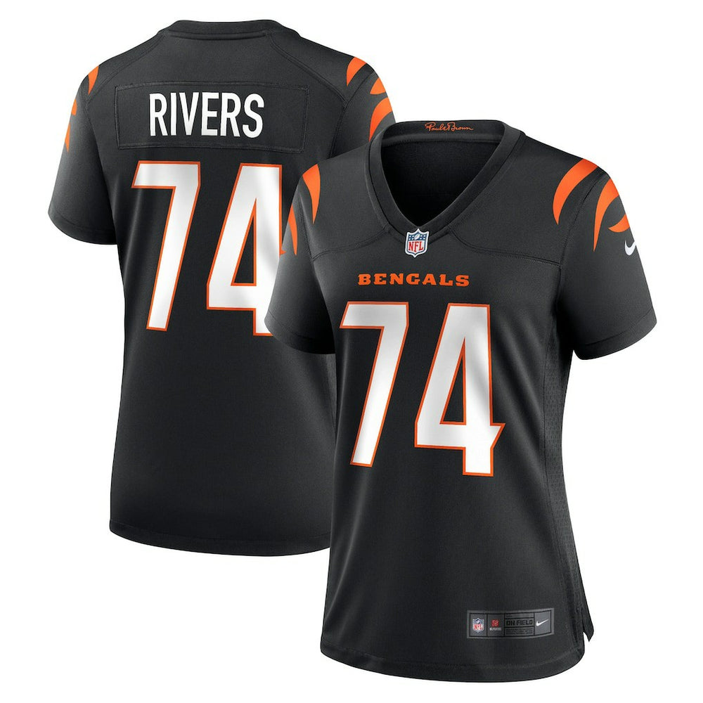Jalen Rivers Cincinnati Bengals Women's Team Game Jersey - Black - Nike