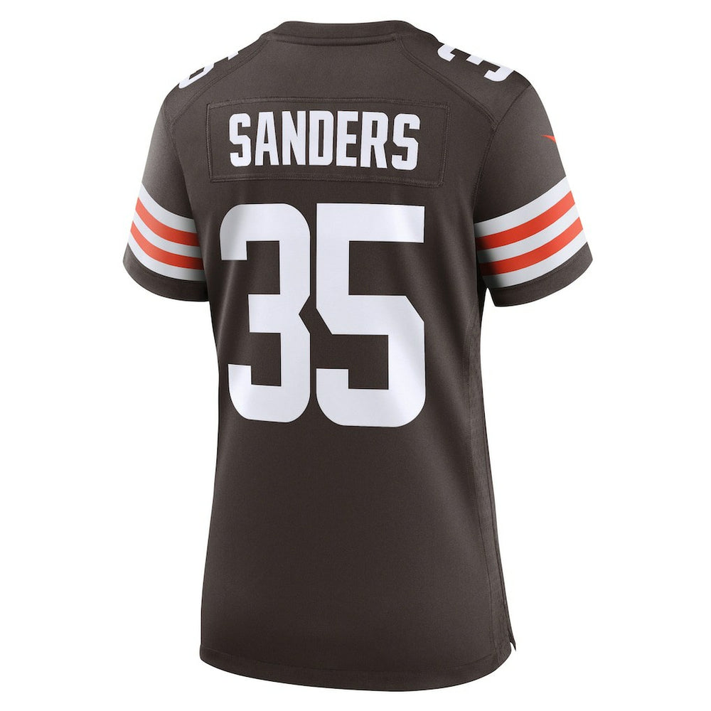 Raheim Sanders Cleveland Browns Women's Team Game Jersey - Brown - Nike