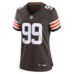 Cameron Thomas Cleveland Browns Women's Team Game Jersey - Brown - Nike