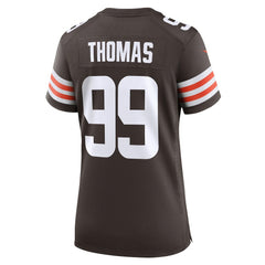 Cameron Thomas Cleveland Browns Women's Team Game Jersey - Brown - Nike
