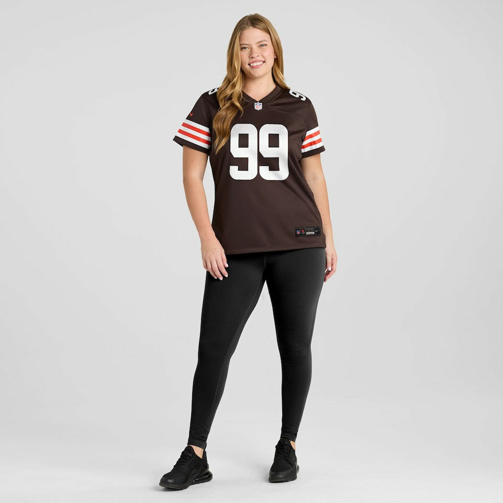 Cameron Thomas Cleveland Browns Women's Team Game Jersey - Brown - Nike