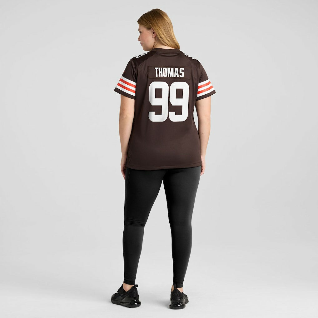 Cameron Thomas Cleveland Browns Women's Team Game Jersey - Brown - Nike