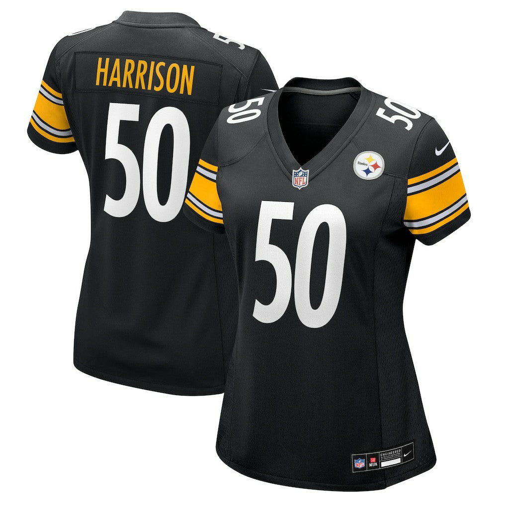 Malik Harrison Pittsburgh Steelers Women's Team Game Jersey - Black - Nike