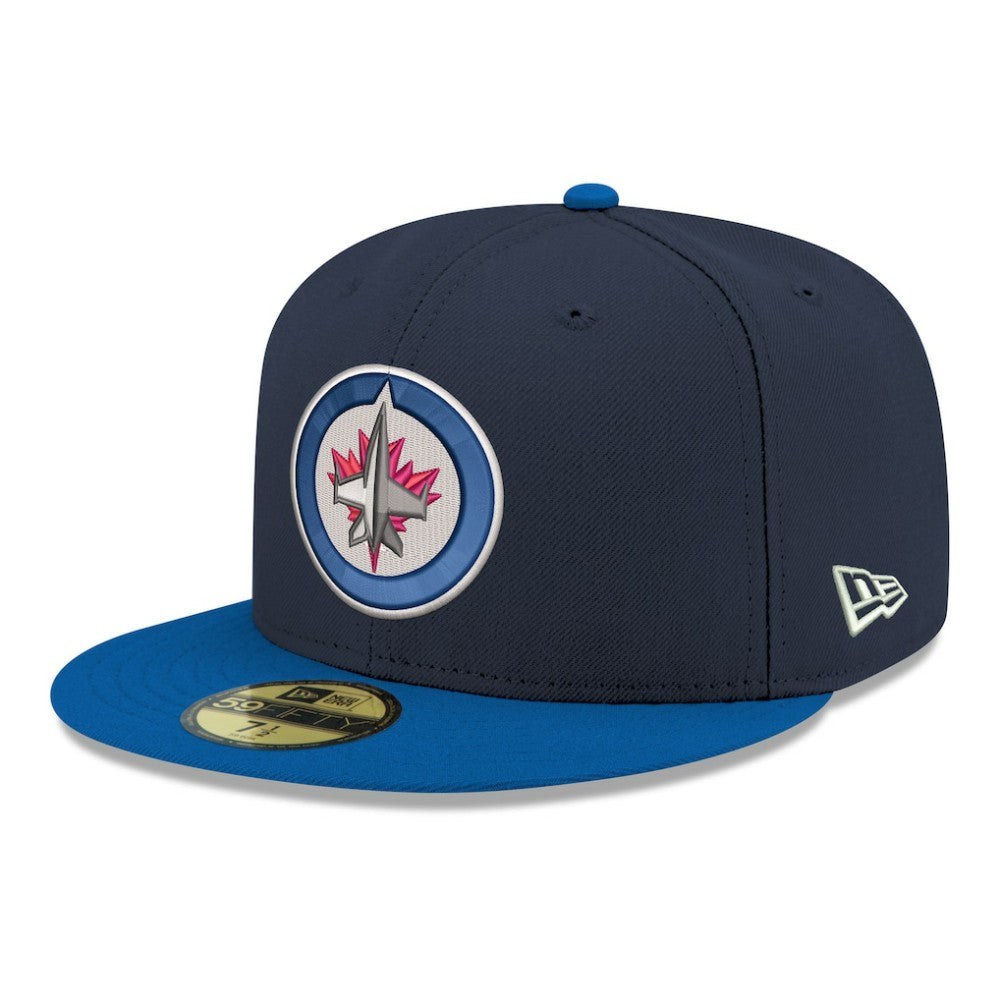 Winnipeg Jets New Era Core Logo Two-Tone 59FIFTY Fitted Hat - Navy | New Era sale