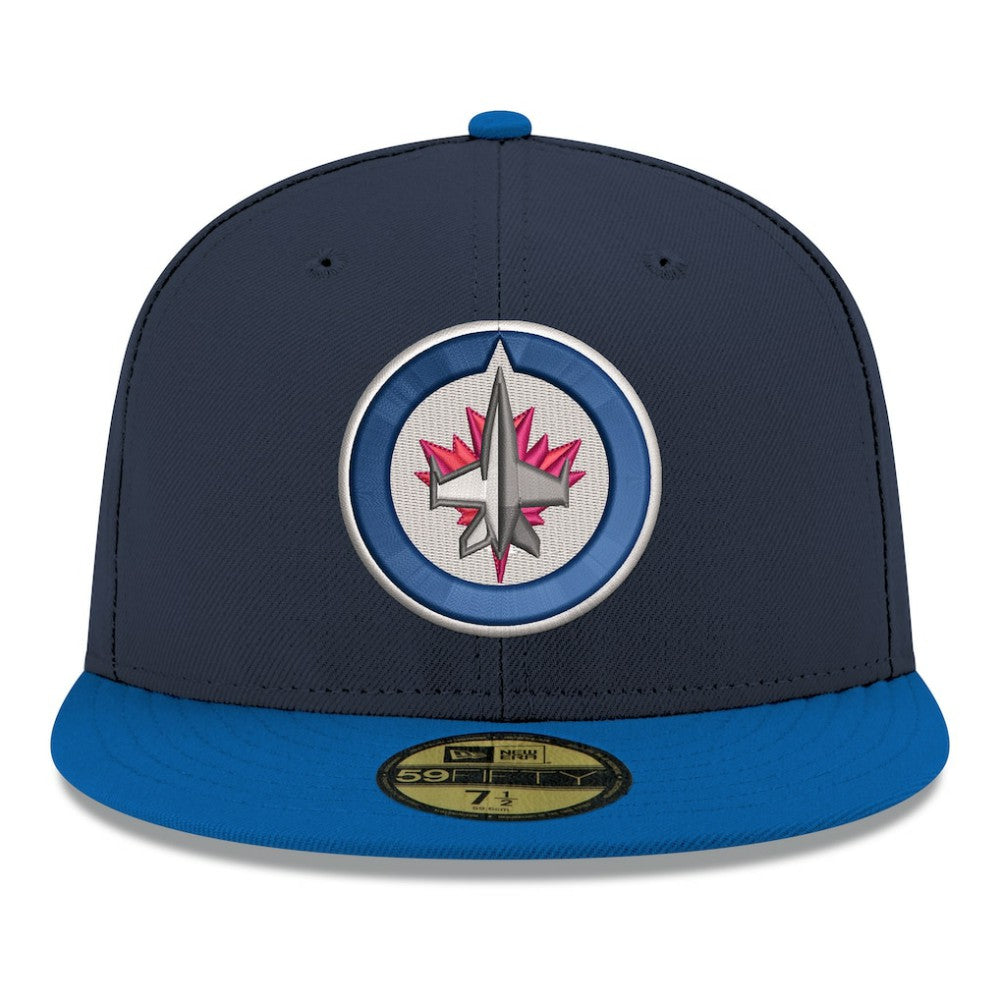 Winnipeg Jets New Era Core Logo Two-Tone 59FIFTY Fitted Hat - Navy | New Era sale
