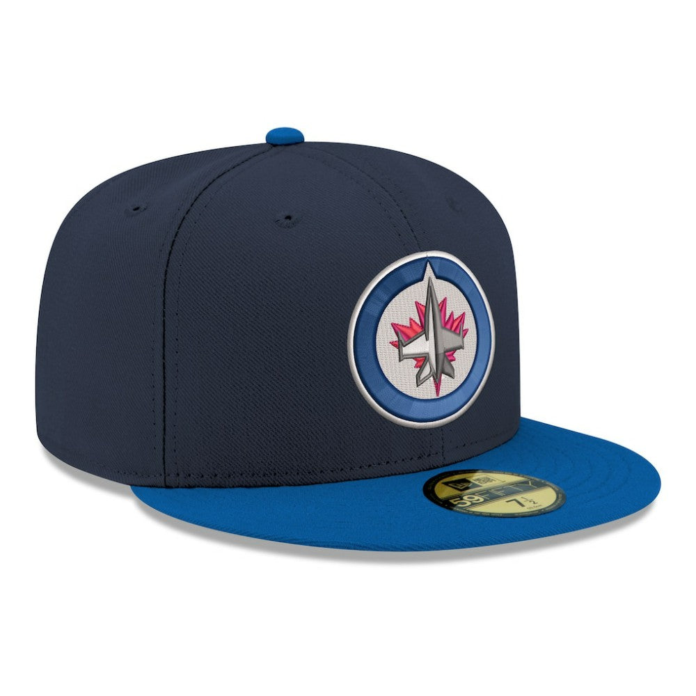 Winnipeg Jets New Era Core Logo Two-Tone 59FIFTY Fitted Hat - Navy | New Era sale