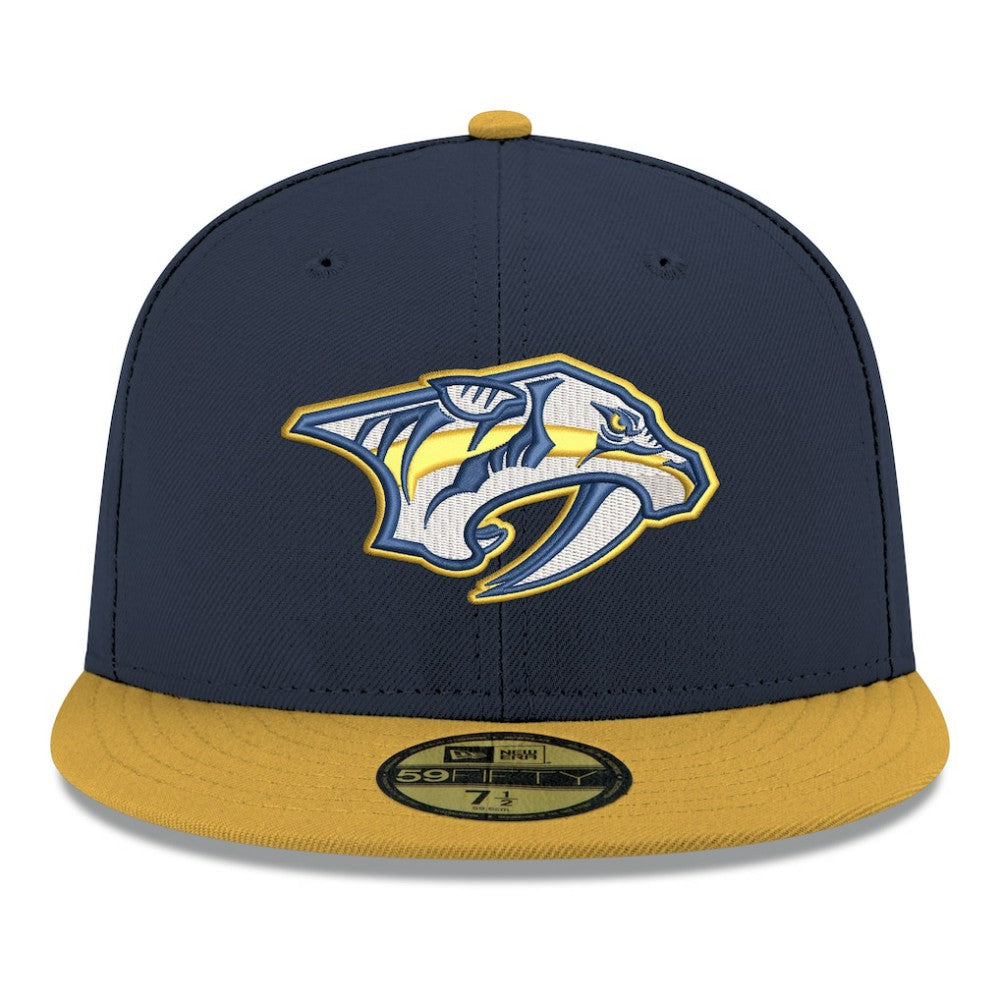 Nashville Predators New Era Core Logo Two-Tone 59FIFTY Fitted Hat - Navy | New Era online