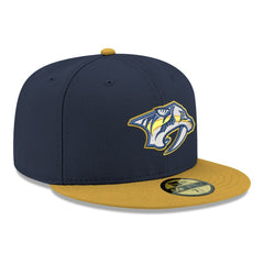 Nashville Predators New Era Core Logo Two-Tone 59FIFTY Fitted Hat - Navy | New Era online