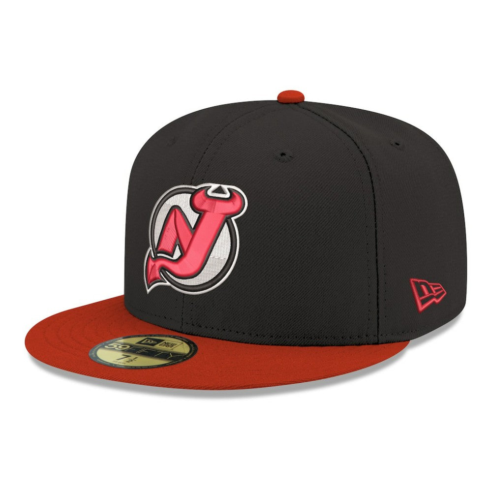 New Jersey Devils New Era Core Logo Two-Tone 59FIFTY Fitted Hat - Black | New Era Lifestyle