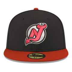 New Jersey Devils New Era Core Logo Two-Tone 59FIFTY Fitted Hat - Black | New Era Lifestyle