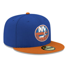 New York Islanders New Era Core Logo Two-Tone 59FIFTY Fitted Hat - Blue | New Era discount
