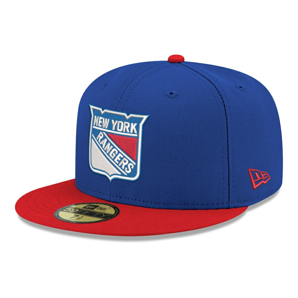 New York Rangers New Era Core Logo Two-Tone 59FIFTY Fitted Hat - Blue | New Era Lifestyle