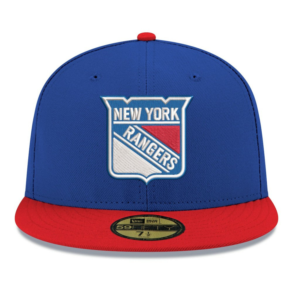 New York Rangers New Era Core Logo Two-Tone 59FIFTY Fitted Hat - Blue | New Era Lifestyle
