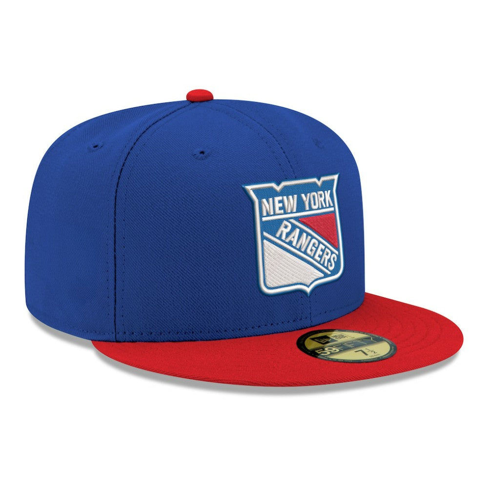 New York Rangers New Era Core Logo Two-Tone 59FIFTY Fitted Hat - Blue | New Era Lifestyle