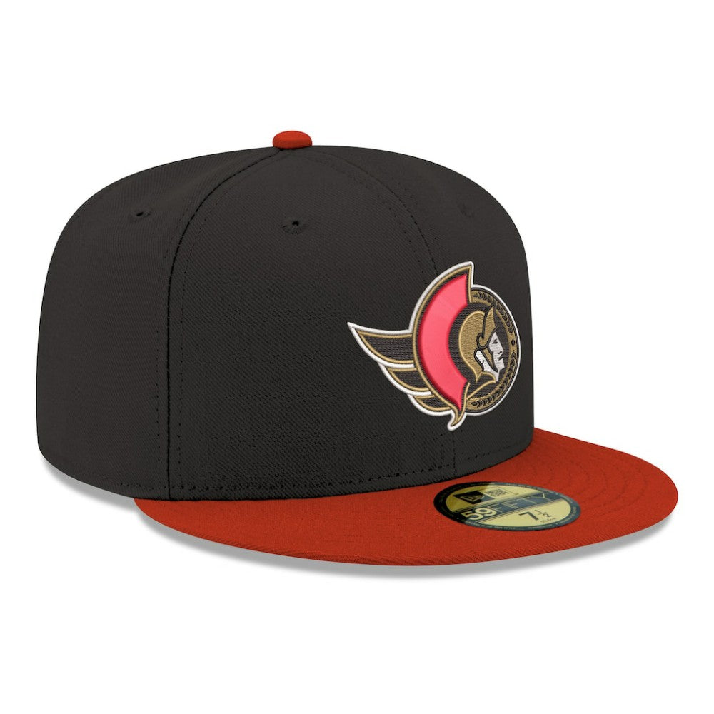 Ottawa Senators New Era Core Logo Two-Tone 59FIFTY Fitted Hat - Black | New Era near me