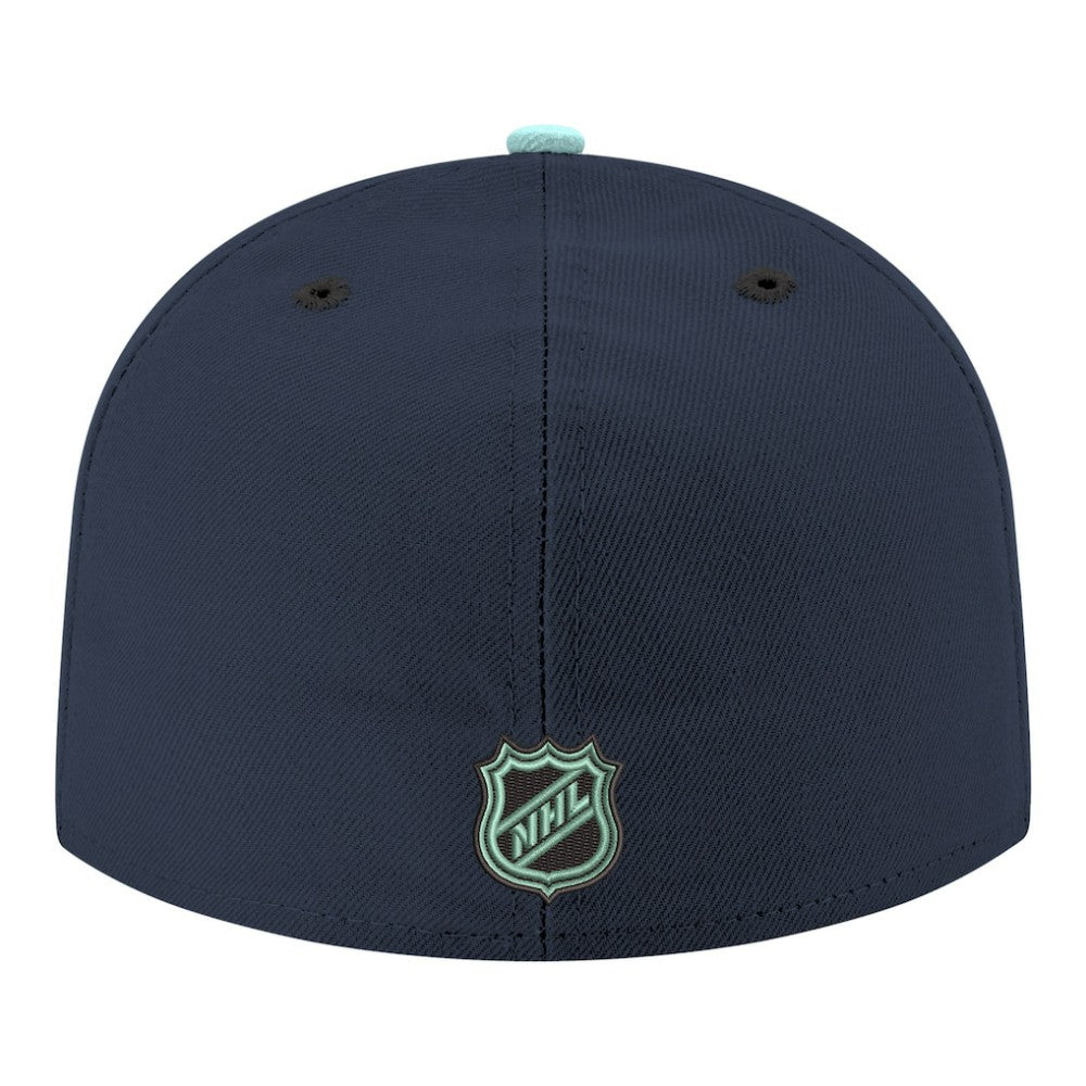 Seattle Kraken New Era Core Logo Two-Tone 59FIFTY Fitted Hat - Navy | New Era Clearance