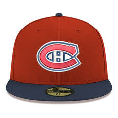 Montreal Canadiens New Era Core Logo Two-Tone 59FIFTY Fitted Hat - Red | New Era near me