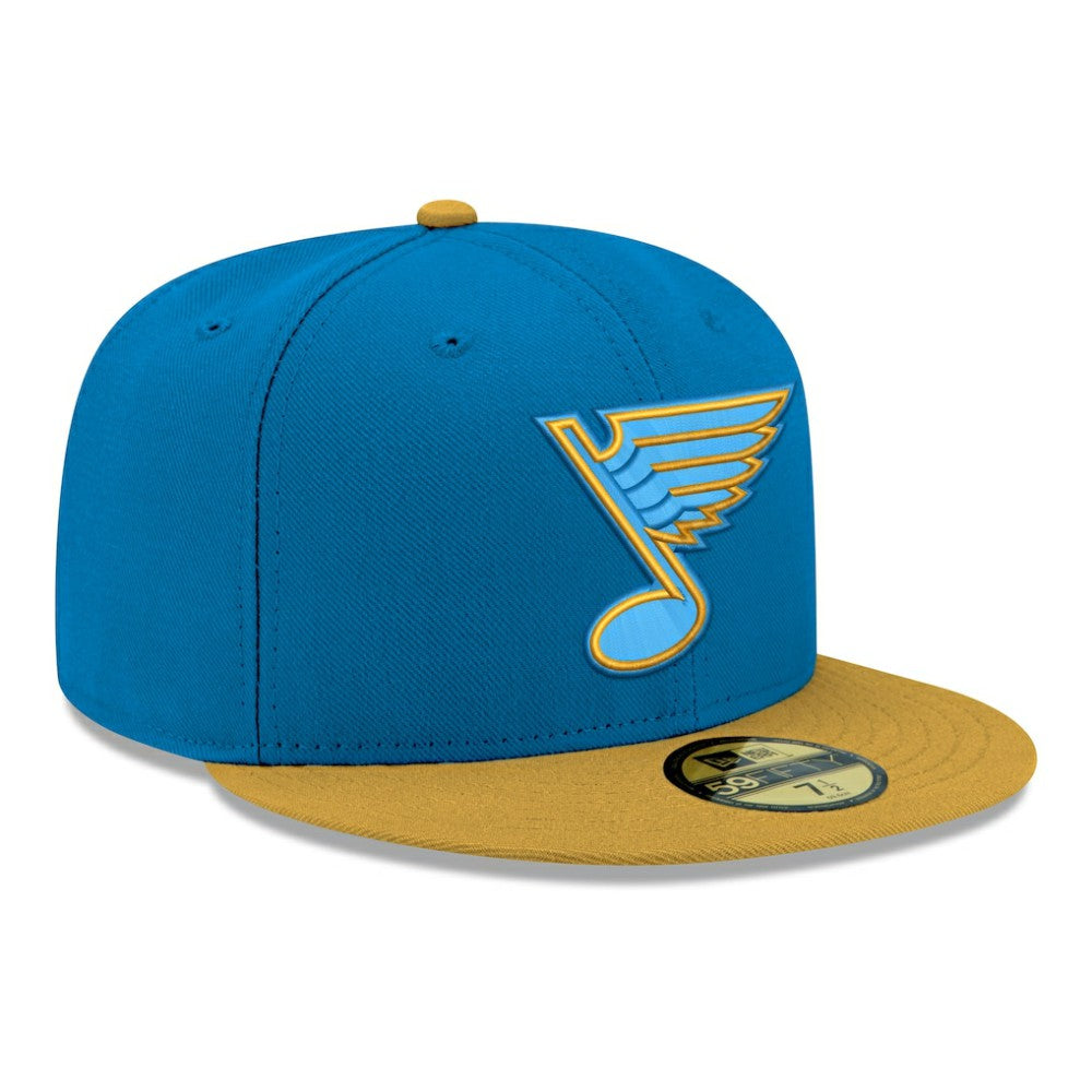 St. Louis Blues New Era Core Logo Two-Tone 59FIFTY Fitted Hat - Blue | New Era on sale