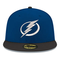 Tampa Bay Lightning New Era Core Logo Two-Tone 59FIFTY Fitted Hat - Blue | New Era near me