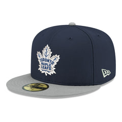 Toronto Maple Leafs New Era Core Logo Two-Tone 59FIFTY Fitted Hat - Navy | New Era Clearance