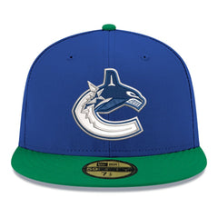 Vancouver Canucks New Era Core Logo Two-Tone 59FIFTY Fitted Hat - Blue | New Era near me
