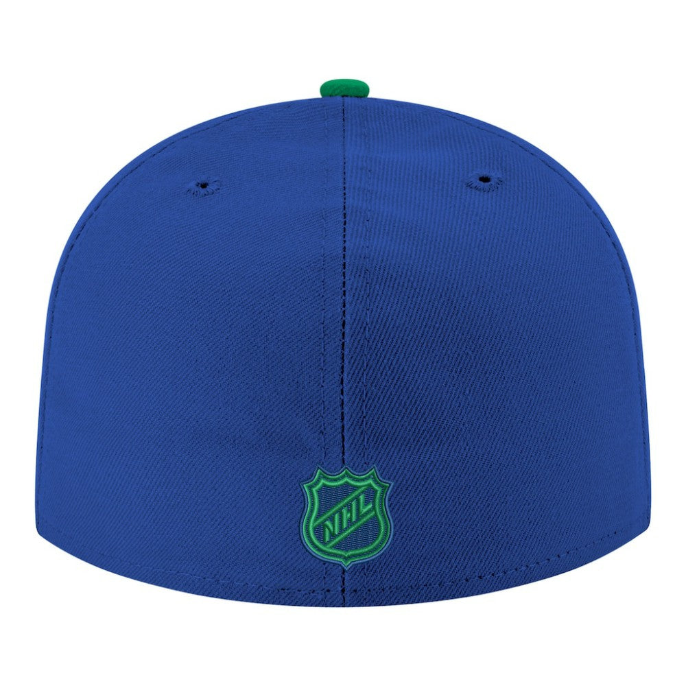 Vancouver Canucks New Era Core Logo Two-Tone 59FIFTY Fitted Hat - Blue | New Era near me