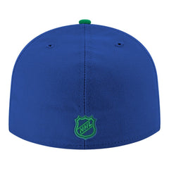Vancouver Canucks New Era Core Logo Two-Tone 59FIFTY Fitted Hat - Blue | New Era near me