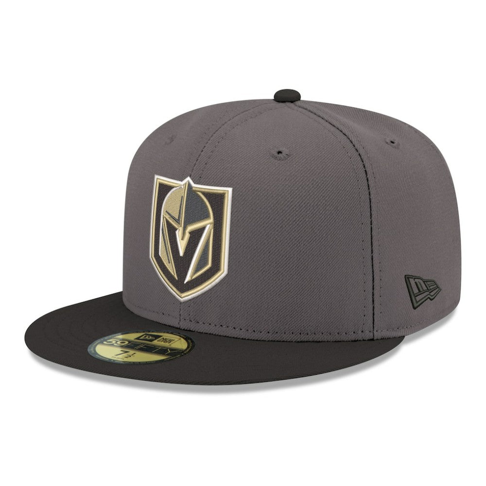 Vegas Golden Knights New Era Core Logo Two-Tone 59FIFTY Fitted Hat - Gray | New Era Clearance