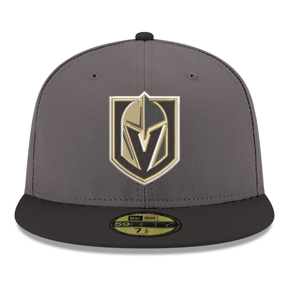 Vegas Golden Knights New Era Core Logo Two-Tone 59FIFTY Fitted Hat - Gray | New Era Clearance