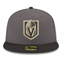 Vegas Golden Knights New Era Core Logo Two-Tone 59FIFTY Fitted Hat - Gray | New Era Clearance
