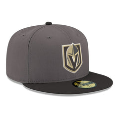 Vegas Golden Knights New Era Core Logo Two-Tone 59FIFTY Fitted Hat - Gray | New Era Clearance