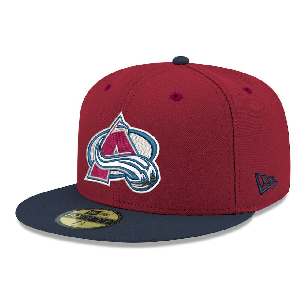 Colorado Avalanche New Era Core Logo Two-Tone 59FIFTY Fitted Hat - Burgundy | New Era near me