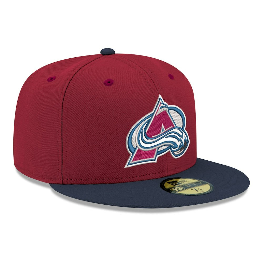 Colorado Avalanche New Era Core Logo Two-Tone 59FIFTY Fitted Hat - Burgundy | New Era near me