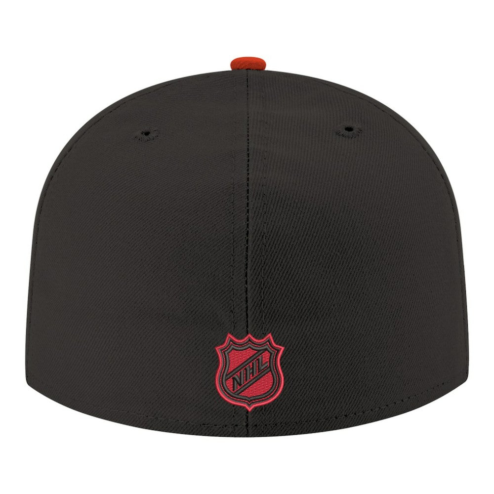 Carolina Hurricanes New Era Core Logo Two-Tone 59FIFTY Fitted Hat - Black | New Era Clearance
