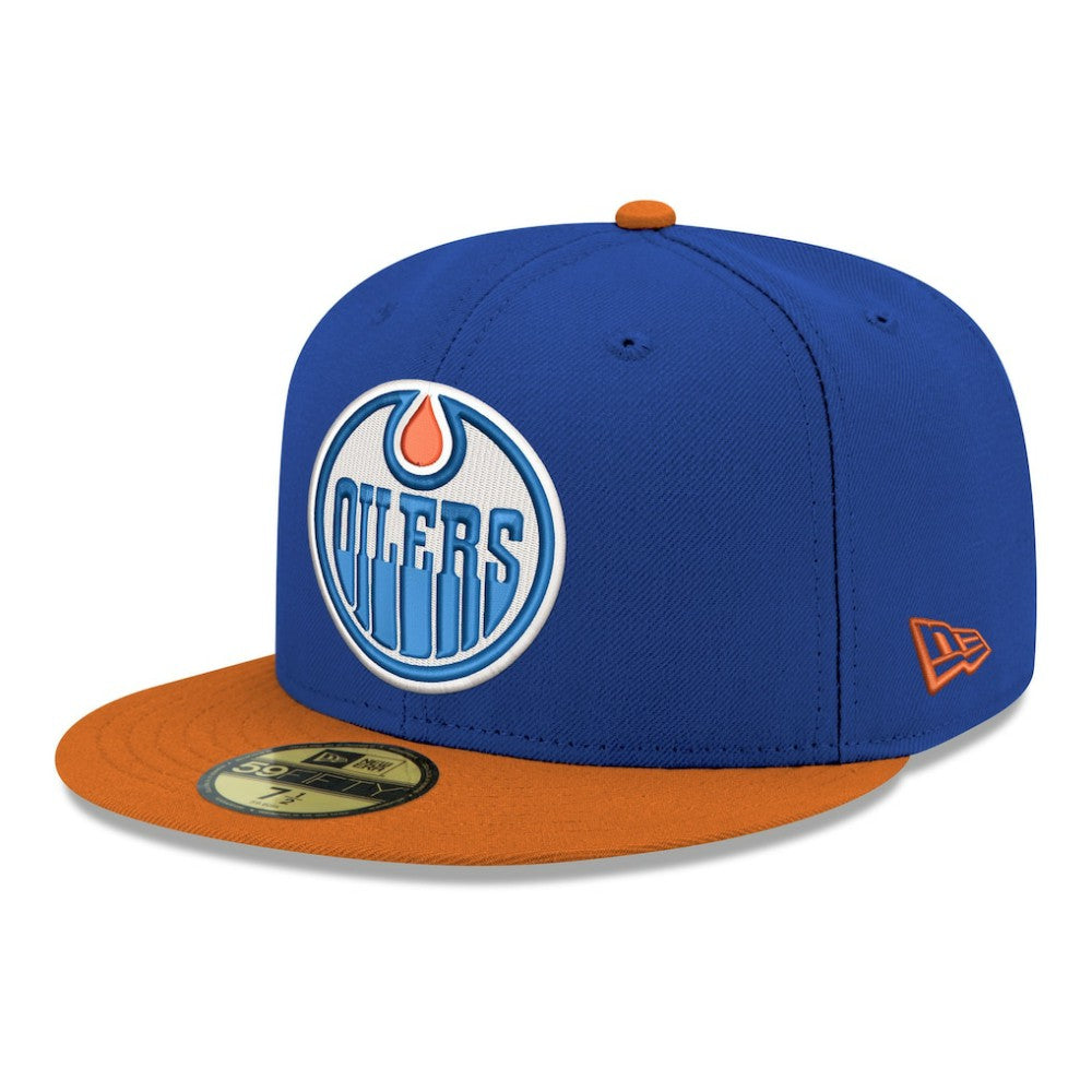 Edmonton Oilers New Era Core Logo Two-Tone 59FIFTY Fitted Hat - Royal | New Era online