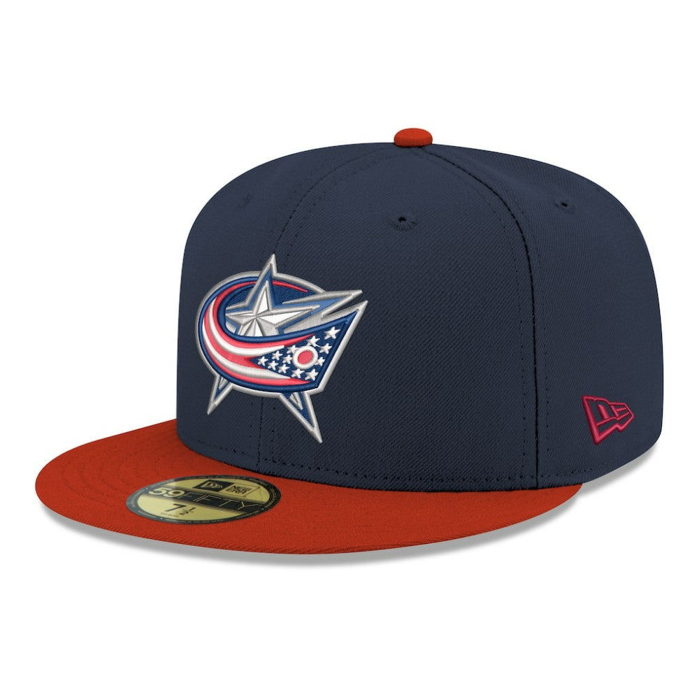 Columbus Blue Jackets New Era Core Logo Two-Tone 59FIFTY Fitted Hat - Navy | New Era near me