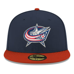 Columbus Blue Jackets New Era Core Logo Two-Tone 59FIFTY Fitted Hat - Navy | New Era near me