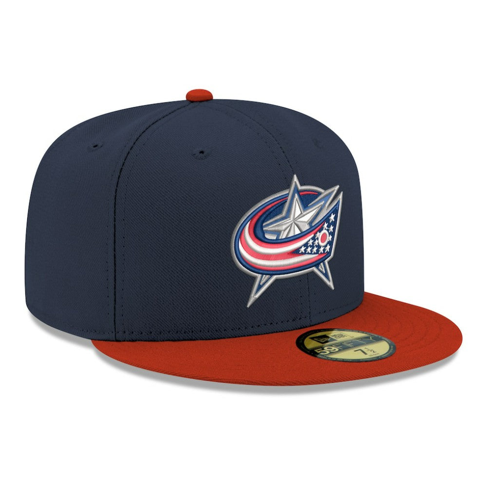 Columbus Blue Jackets New Era Core Logo Two-Tone 59FIFTY Fitted Hat - Navy | New Era near me