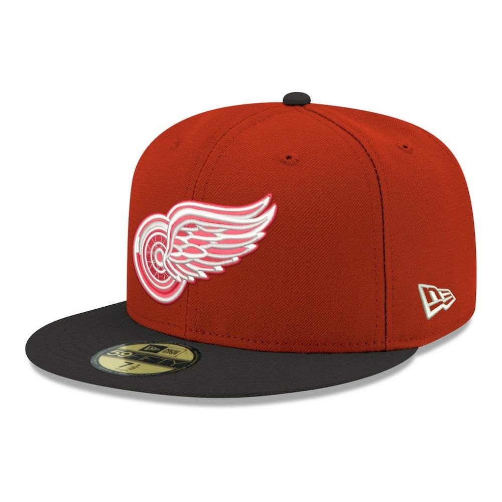 Detroit Red Wings New Era Core Logo Two-Tone 59FIFTY Fitted Hat - Red | New Era Lifestyle