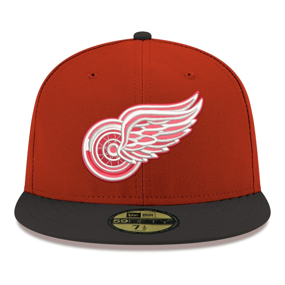 Detroit Red Wings New Era Core Logo Two-Tone 59FIFTY Fitted Hat - Red | New Era Lifestyle
