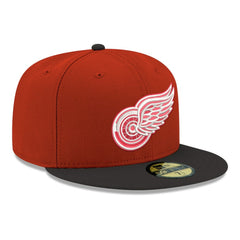 Detroit Red Wings New Era Core Logo Two-Tone 59FIFTY Fitted Hat - Red | New Era Lifestyle