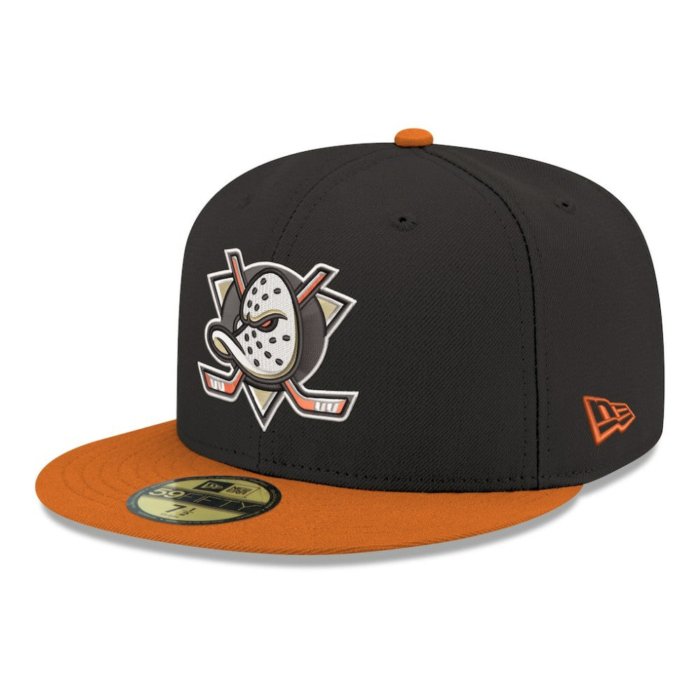 Anaheim Ducks New Era Core Logo Two-Tone 59FIFTY Fitted Hat - Black | New Era online