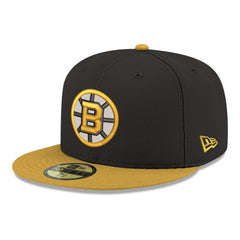 Boston Bruins New Era Core Logo Two-Tone 59FIFTY Fitted Hat - Black | New Era online