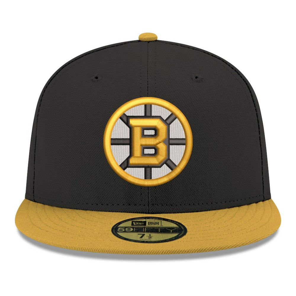 Boston Bruins New Era Core Logo Two-Tone 59FIFTY Fitted Hat - Black | New Era online
