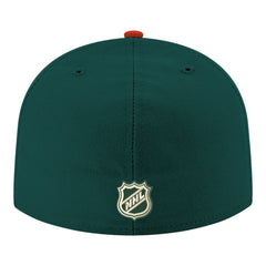 Minnesota Wild New Era Core Logo Two-Tone 59FIFTY Fitted Hat - Green | New Era Clearance