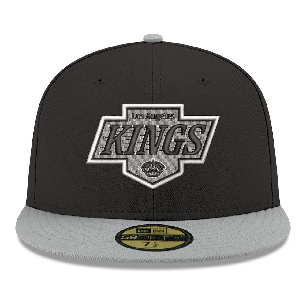 Los Angeles Kings New Era Core Logo Two-Tone 59FIFTY Fitted Hat - Black | New Era Lifestyle