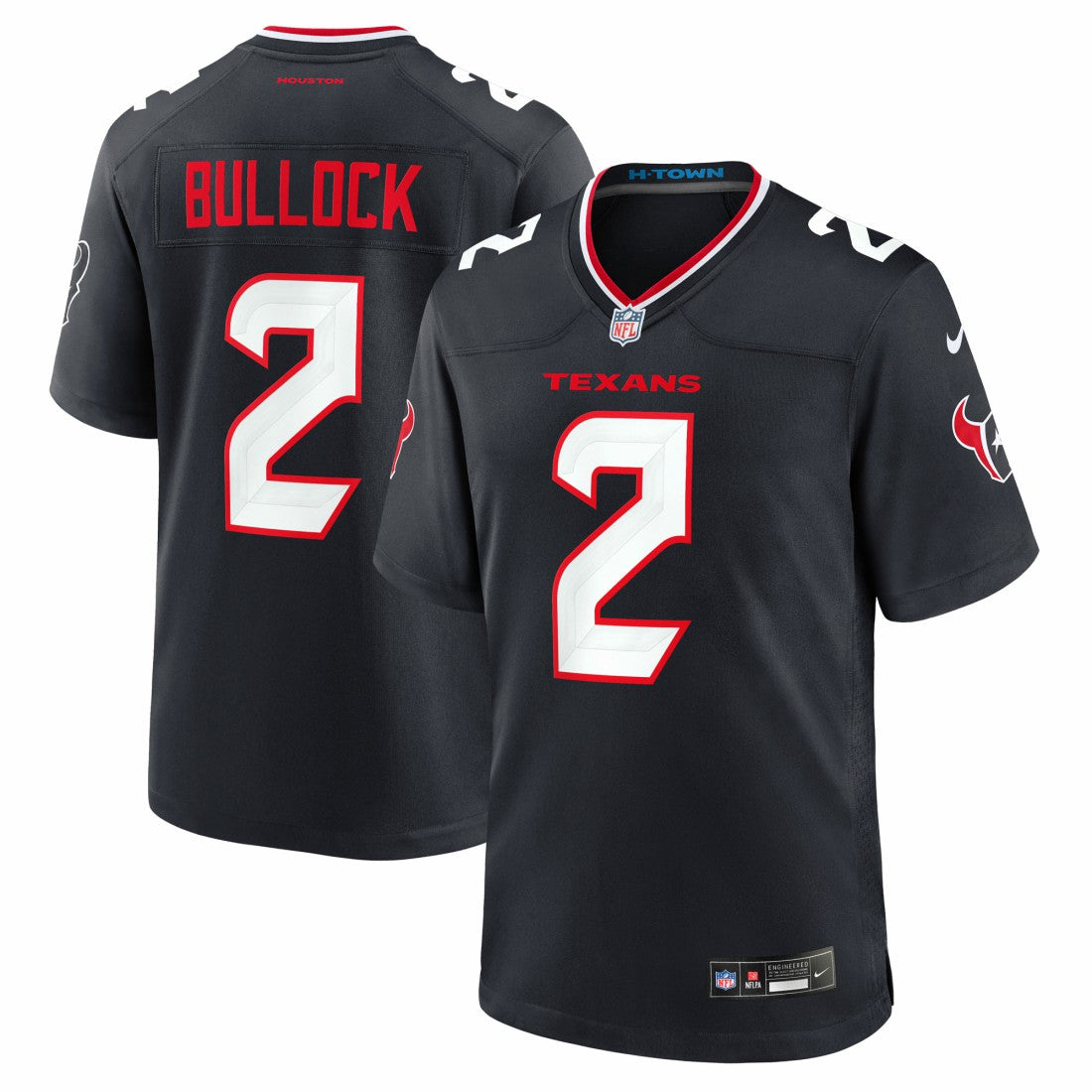 Calen Bullock Houston Texans Team Game Jersey - Navy - Nike