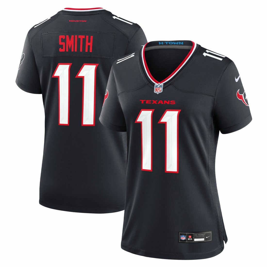 Tremon Smith Houston Texans Women's Team Game Jersey - Navy - Nike